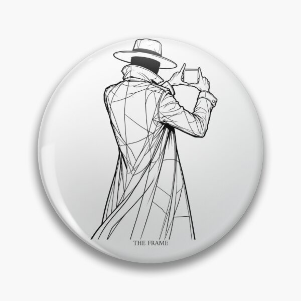 Item preview, The Frame Mysterious Detective Trench Coat Line Art designed and sold by VintryOff.