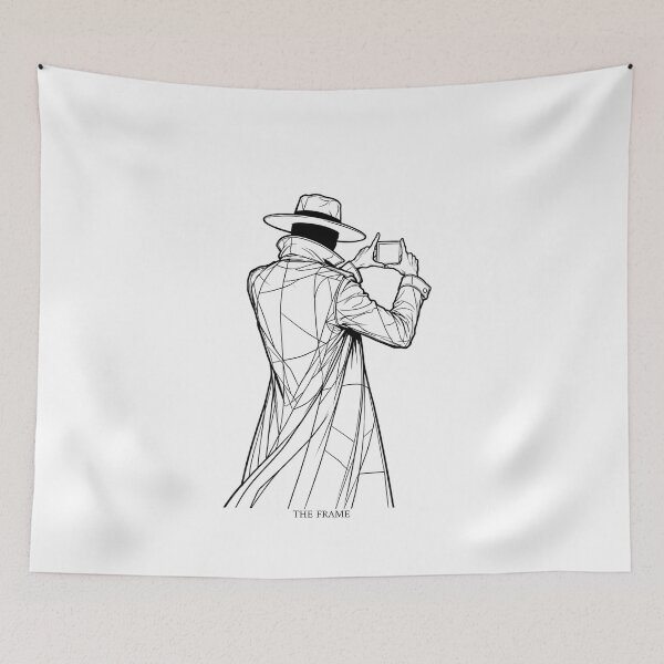 Item preview, The Frame Mysterious Detective Trench Coat Line Art designed and sold by VintryOff.