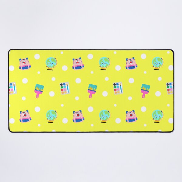 Item preview, Colorful Adorable cartoon school supplies pattern designed and sold by nuchz.