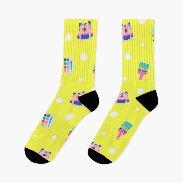 Item preview, Colorful Adorable cartoon school supplies pattern designed and sold by nuchz.