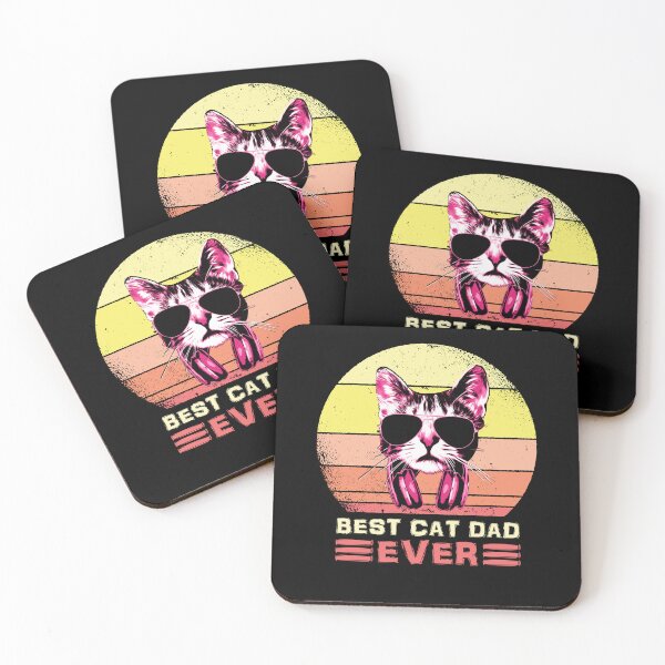 Item preview, Cool Cat Dad Ever Retro Sunglasses Feline Father designed and sold by marke770.