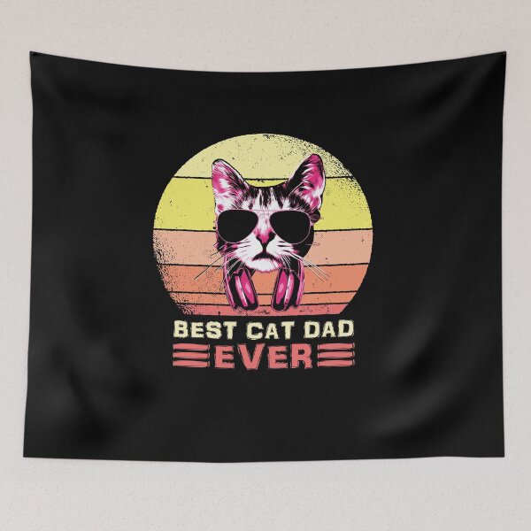 Item preview, Cool Cat Dad Ever Retro Sunglasses Feline Father designed and sold by marke770.