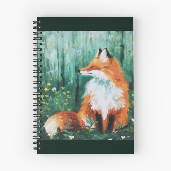 Item preview, Clam Fox Forest Wildflower Artwork  designed and sold by NivyasArtistry.