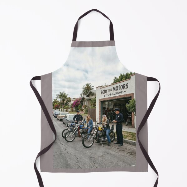 Item preview, biker girls and police in california 1969 designed and sold by VERYOLDROAD BY AXTON BROWNING .