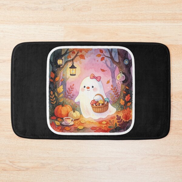 Item preview, Mushroom Gathering Ghost | Woodland Autumn Spirit designed and sold by AillustriaAK.