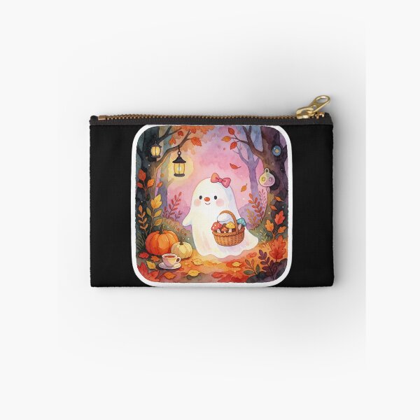 Item preview, Mushroom Gathering Ghost | Woodland Autumn Spirit designed and sold by AillustriaAK.