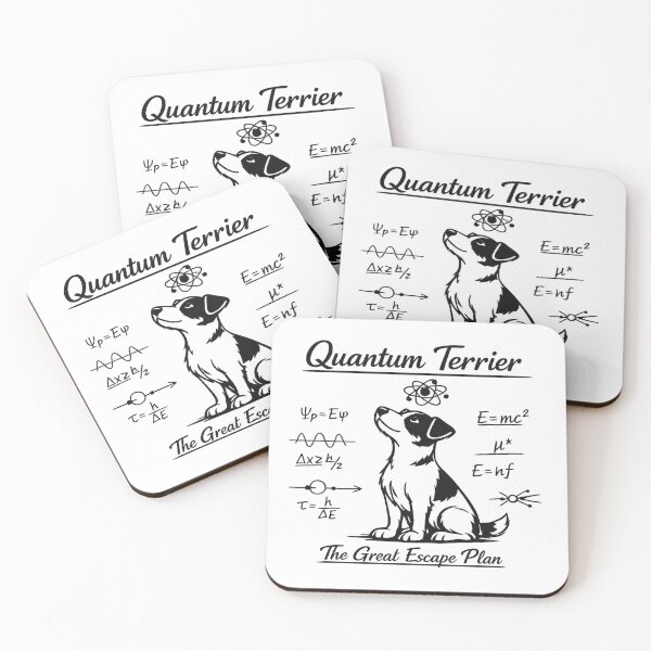 Item preview, Quantum Terrier The Great Escape Plan - Funny Physics Dog Art designed and sold by myforestfog.