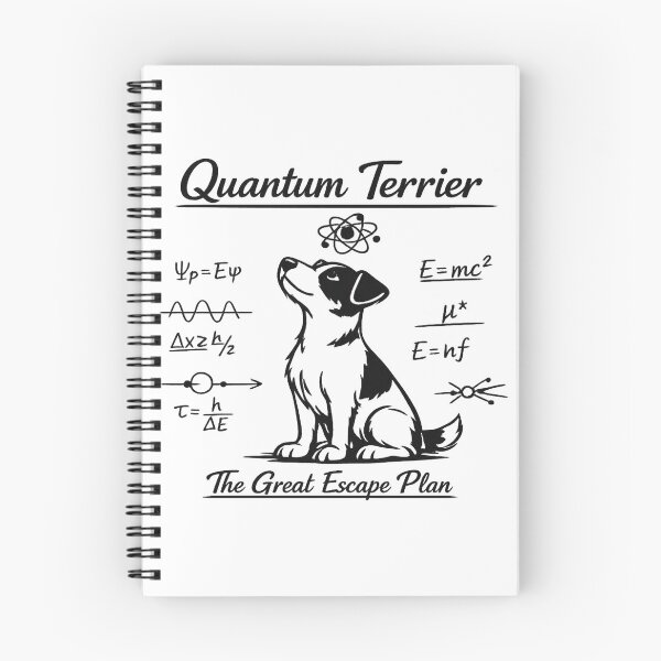Item preview, Quantum Terrier The Great Escape Plan - Funny Physics Dog Art designed and sold by myforestfog.