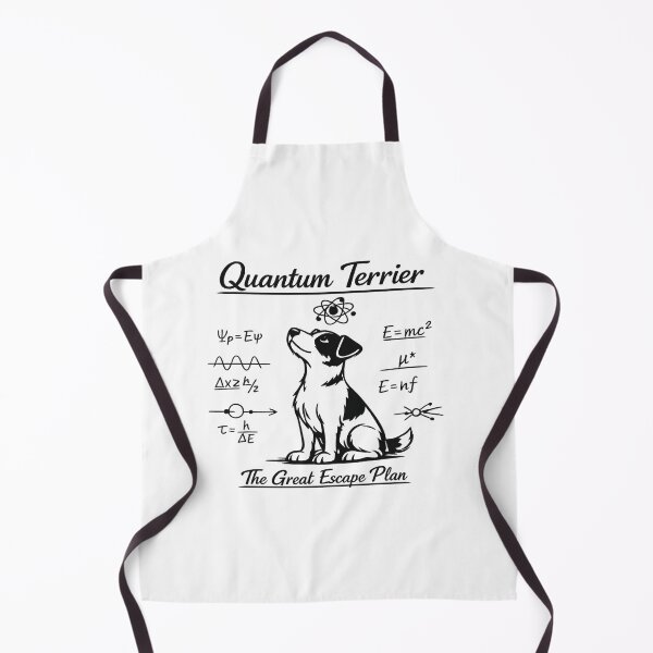 Item preview, Quantum Terrier The Great Escape Plan - Funny Physics Dog Art designed and sold by myforestfog.