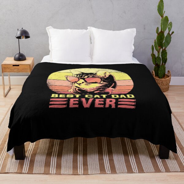 Item preview, Retro Best Cat Dad Ever Sunglasses Cat Lover designed and sold by marke770.