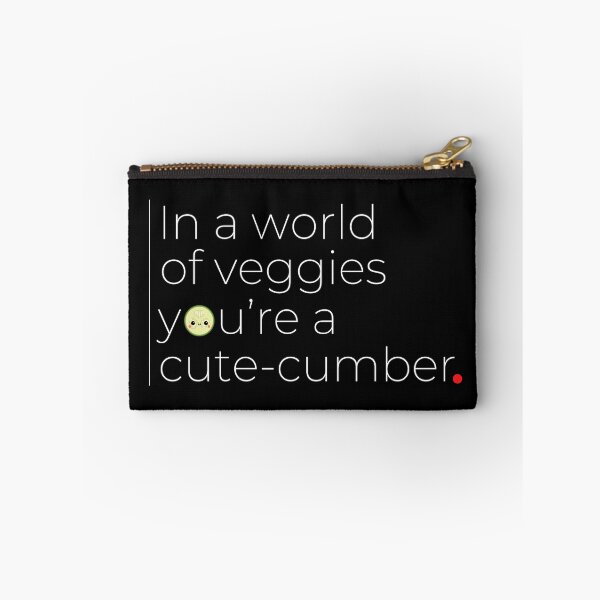 Item preview, In A World Of Veggies You're A Cute-cumber Funny Pun Quote designed and sold by DesignsCreative.