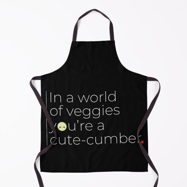 Item preview, In A World Of Veggies You're A Cute-cumber Funny Pun Quote designed and sold by DesignsCreative.