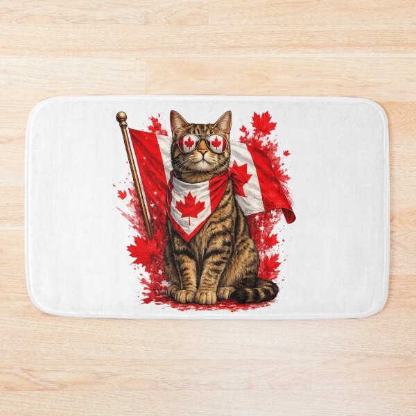 Item preview, Canadian Cool Cat | Canada Flag Shades & Pride designed and sold by GokuCreative .