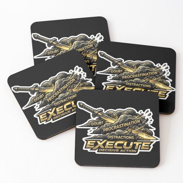 Item preview, Execute Decisive Action Motivational Sticker for Success and Productivity designed and sold by skillifyme.