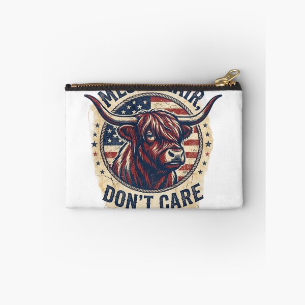Item preview, MessyHairDon’tCare–HighlandCowRusticUSADesign–WesternFarmhouseStyle designed and sold by ShirtsUp-Lane.