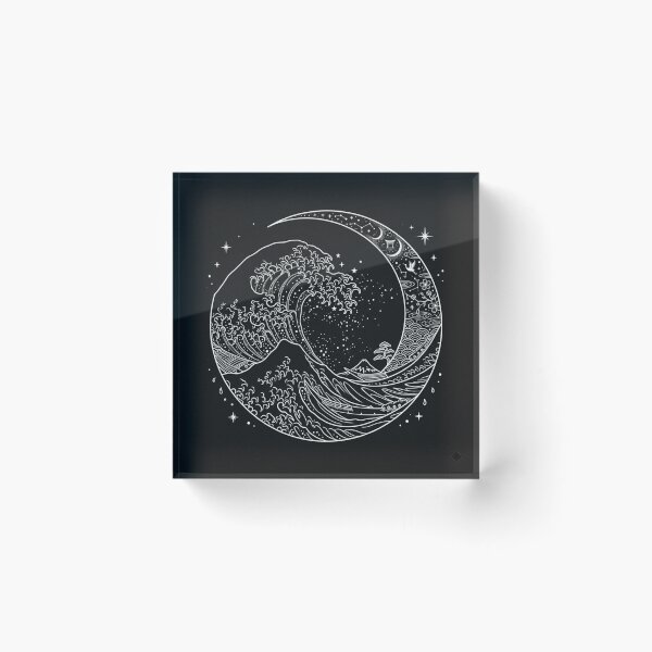 Item preview, Lunar Wave designed and sold by Stickersdevelop.