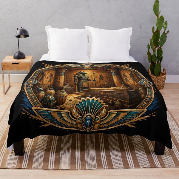 Item preview, Anubis Watch Over the Pharaoh designed and sold by BastetNileArt.