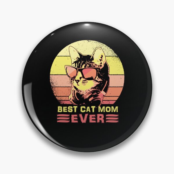 Item preview, Best Cat Mom Ever Retro Sunset Feline Design designed and sold by marke770.