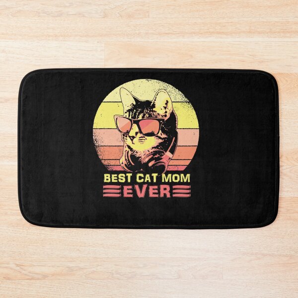 Item preview, Best Cat Mom Ever Retro Sunset Feline Design designed and sold by marke770.