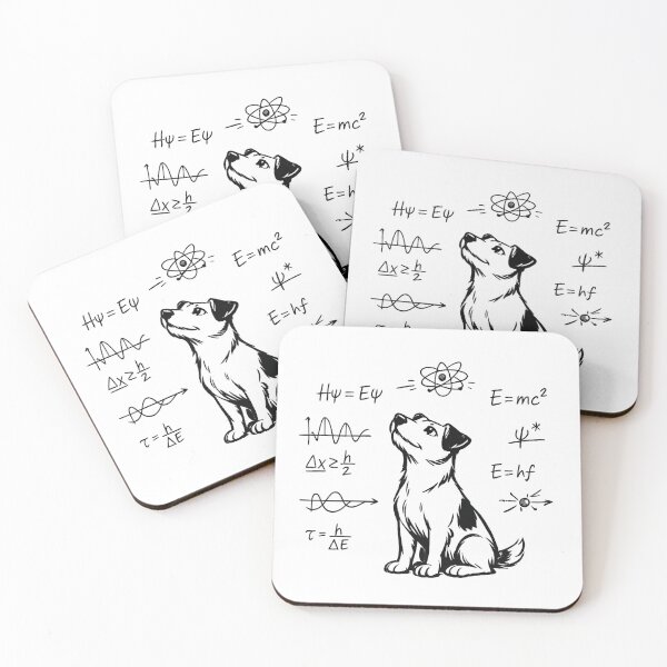 Item preview, Smart Physics Jack Russell Dog - Funny Science Geek Art designed and sold by myforestfog.