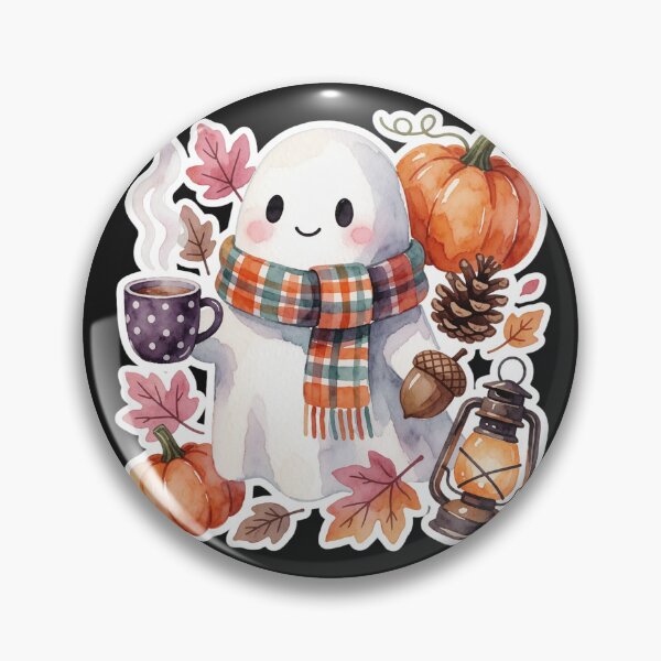 Item preview, Tea Time Ghost | Cozy Autumn Cottagecore designed and sold by AillustriaAK.