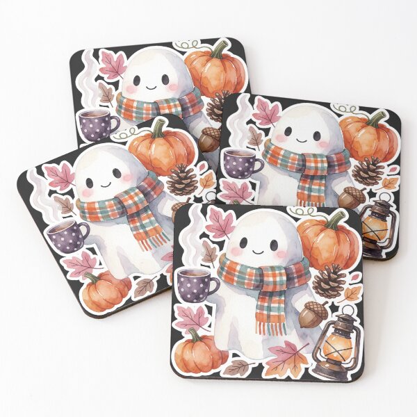Item preview, Tea Time Ghost | Cozy Autumn Cottagecore designed and sold by AillustriaAK.