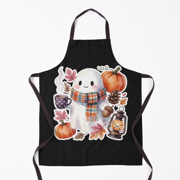 Item preview, Tea Time Ghost | Cozy Autumn Cottagecore designed and sold by AillustriaAK.