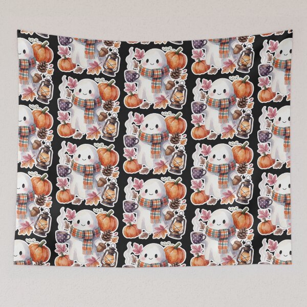 Item preview, Tea Time Ghost | Cozy Autumn Cottagecore designed and sold by AillustriaAK.