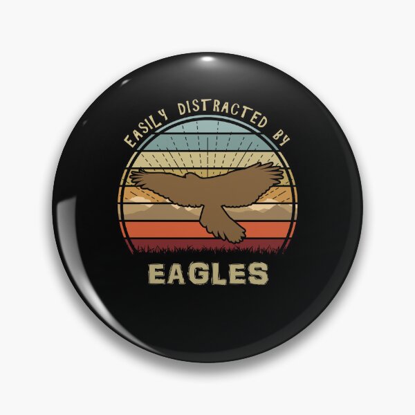 Item preview, Easily Distracted By Eagles Retro Sunset Bird designed and sold by marke770.