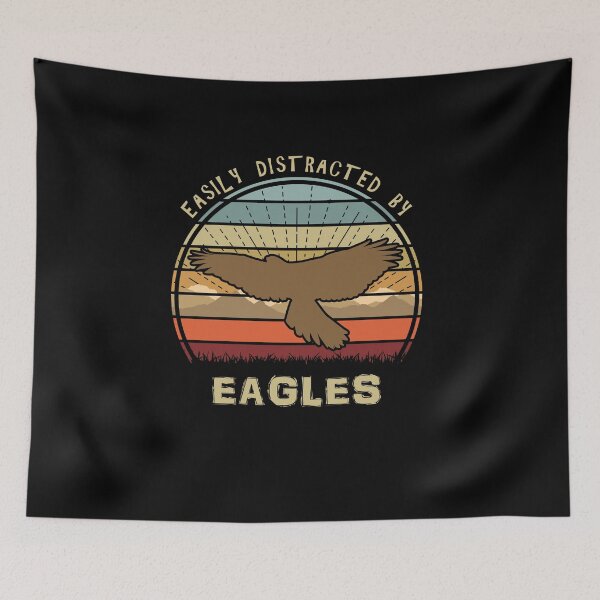 Item preview, Easily Distracted By Eagles Retro Sunset Bird designed and sold by marke770.