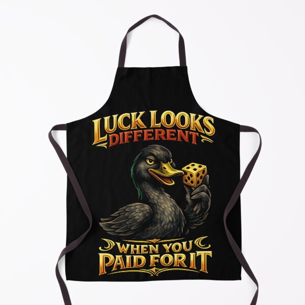 Item preview, Luck Looks Different When You Paid For It Funny Gamer Duck Design designed and sold by TeeTimeTreasure.