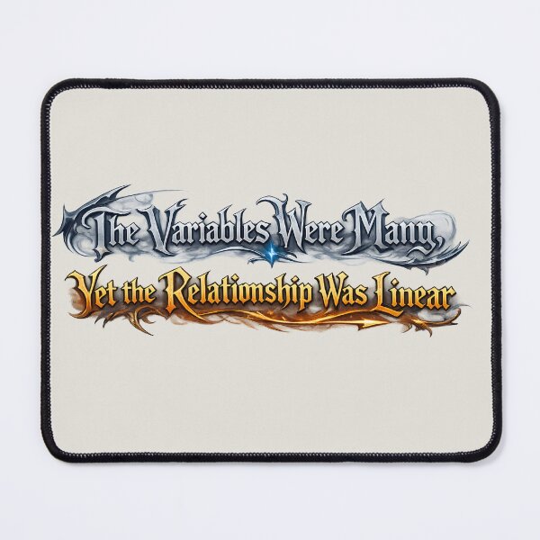 Item preview, The Variables Were Many, Yet the Relationship Was Linear - Version 1 designed and sold by Nerd Romance Café.