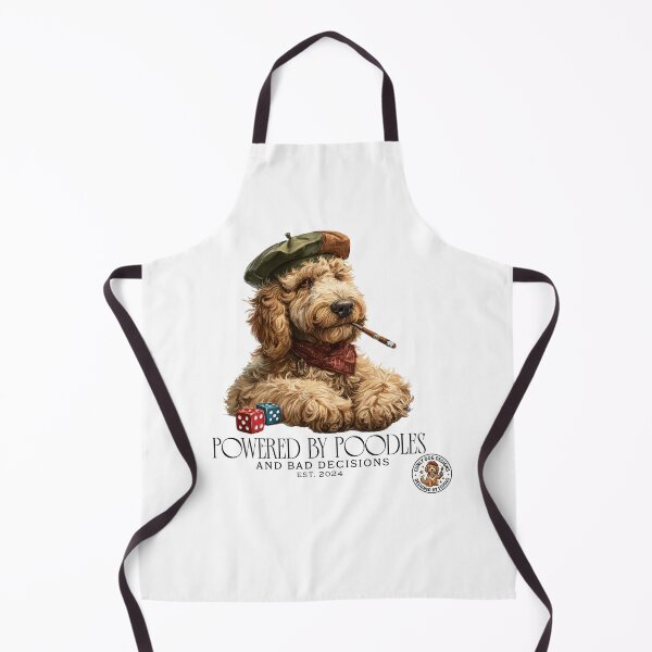 Item preview, Powered by Poodles and Poor Decisions Funny Dog Lover T-Shirt designed and sold by CurlyDogDesigns.