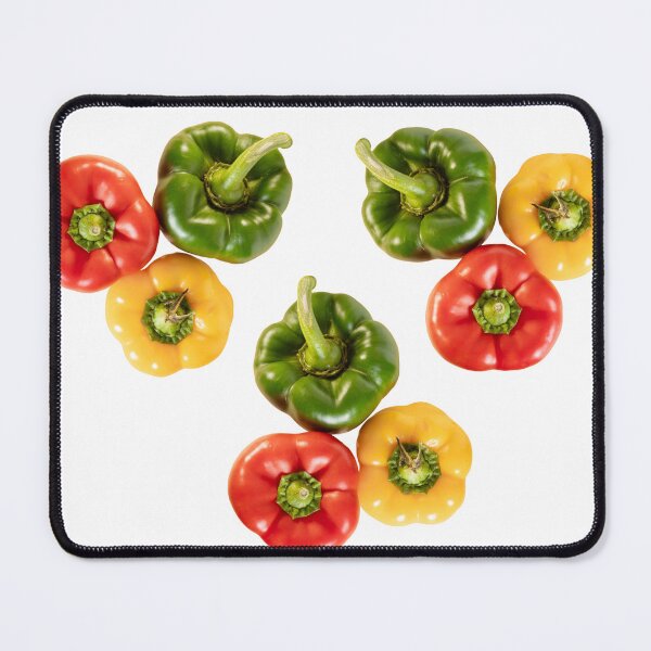 Item preview, Colorful Bell Peppers - Red Yellow Green Vegetable Art Print designed and sold by PabloRealePH.
