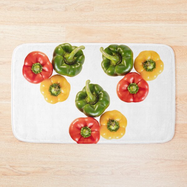 Item preview, Colorful Bell Peppers - Red Yellow Green Vegetable Art Print designed and sold by PabloRealePH.