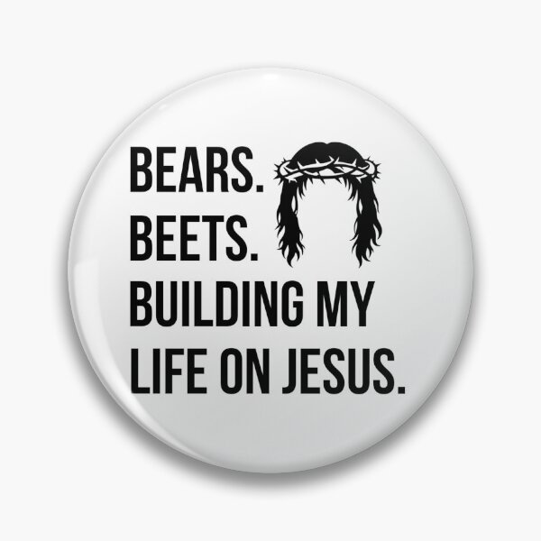 Item preview, Bears Beets Building My Life On Jesus designed and sold by Easy Work Merch.