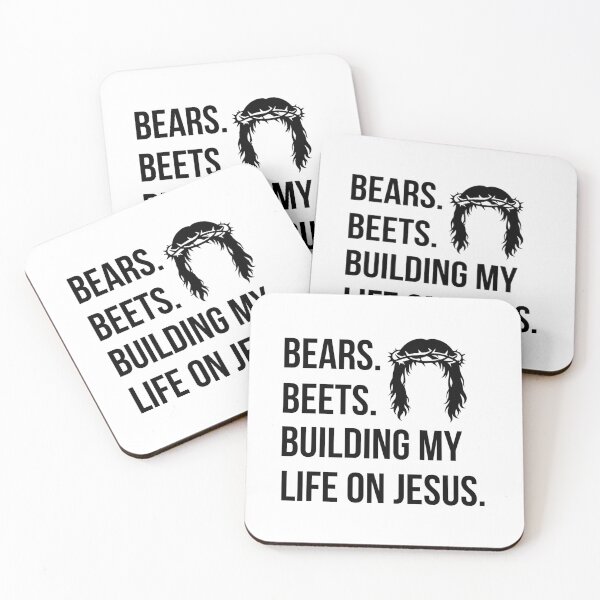 Item preview, Bears Beets Building My Life On Jesus designed and sold by Easy Work Merch.