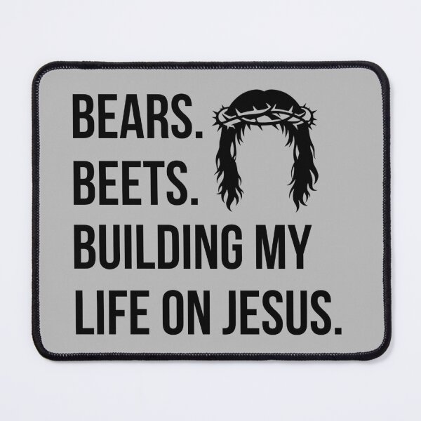 Item preview, Bears Beets Building My Life On Jesus designed and sold by Easy Work Merch.