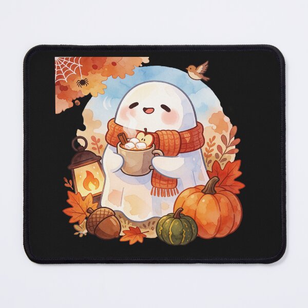 Item preview, Tea Time Ghost | Cozy Autumn Cottagecore designed and sold by AillustriaAK.