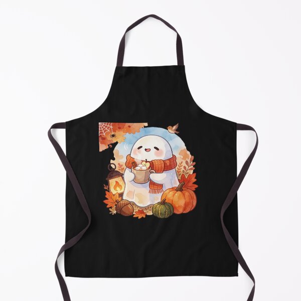 Item preview, Tea Time Ghost | Cozy Autumn Cottagecore designed and sold by AillustriaAK.