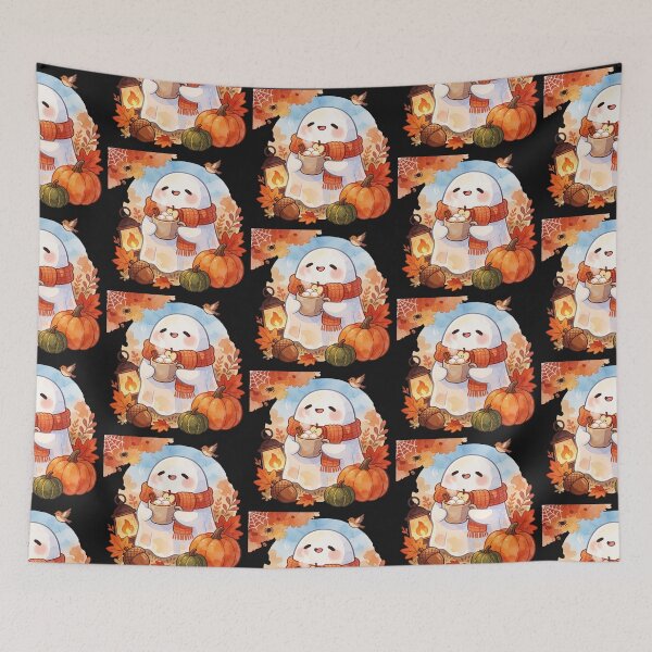 Item preview, Tea Time Ghost | Cozy Autumn Cottagecore designed and sold by AillustriaAK.