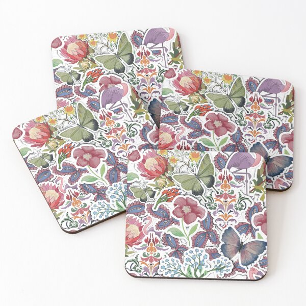 Item preview, Floral and Flamingo hand drawn art designed and sold by FionaMearon.