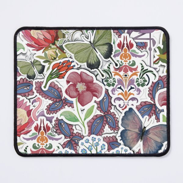 Item preview, Floral and Flamingo hand drawn art designed and sold by FionaMearon.