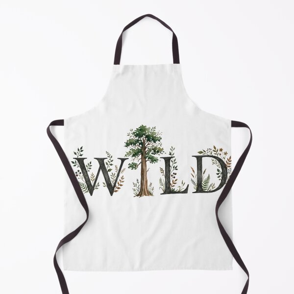 Item preview, WILD Forest Tree Typography Watercolor Botanical Nature Wall Art designed and sold by Presshue.