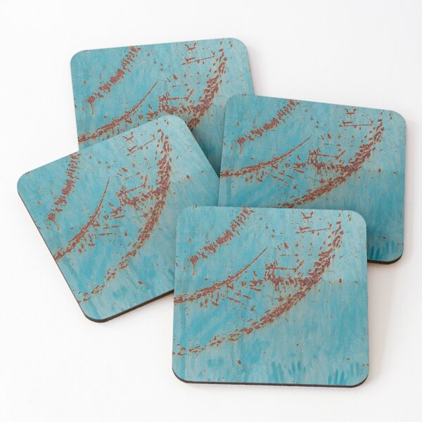 Item preview, Abstract Industrial Grunge Turquoise Metal with Rust Patina Texture designed and sold by MariaAbaza.