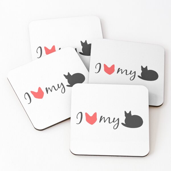 Item preview, I Cat my Loaf (black and red on white) designed and sold by Scolliecat.