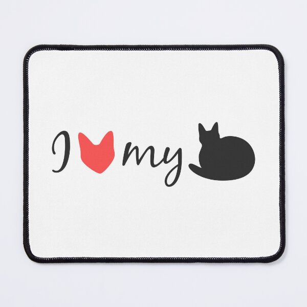 Item preview, I Cat my Loaf (black and red on white) designed and sold by Scolliecat.