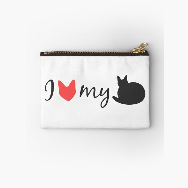 Item preview, I Cat my Loaf (black and red on white) designed and sold by Scolliecat.