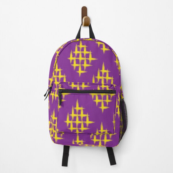 Item preview, Thai silk ikat seamless pattern with yellow geometric ornaments on purple background. designed and sold by AjjimaJKM.