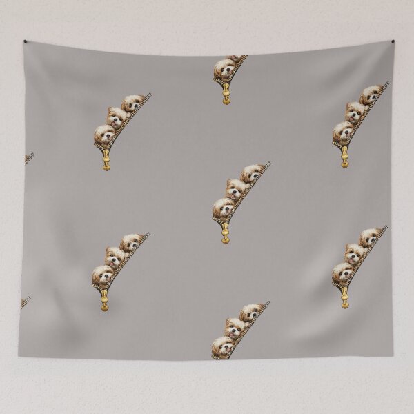 Item preview, Cute Dogs Peeking Through Zipper | Funny Puppy Zip Design designed and sold by PoojaArtLab.